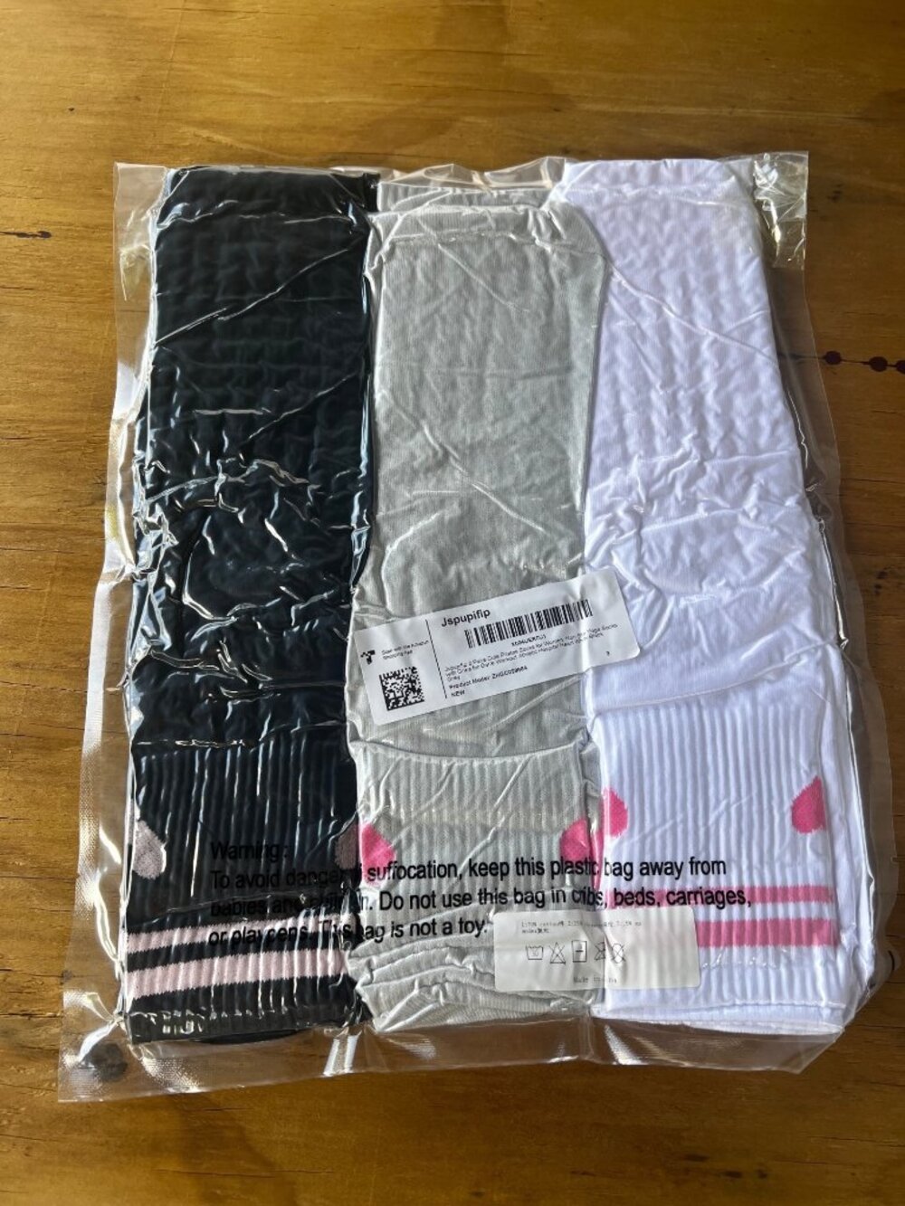 3 Pairs New Pilates Yoga Grip Socks Non-Slip Women's Exercise Barre Fitness